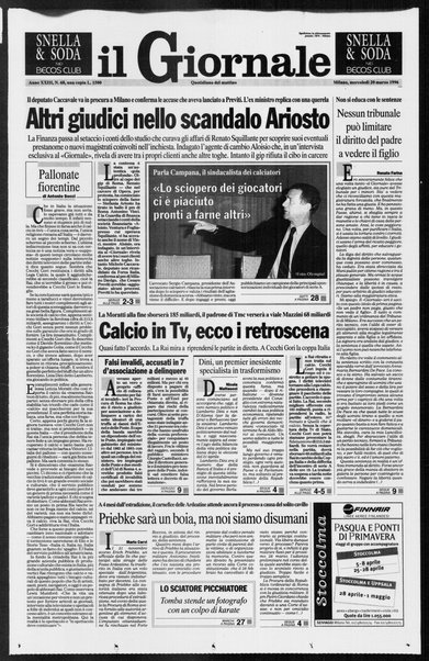 Il giornale : quotidiano del mattino